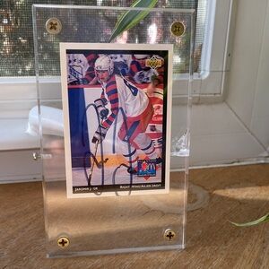 Carte hockey Jaromir Jagr signé / Signed Jaromir Jagr hockey card